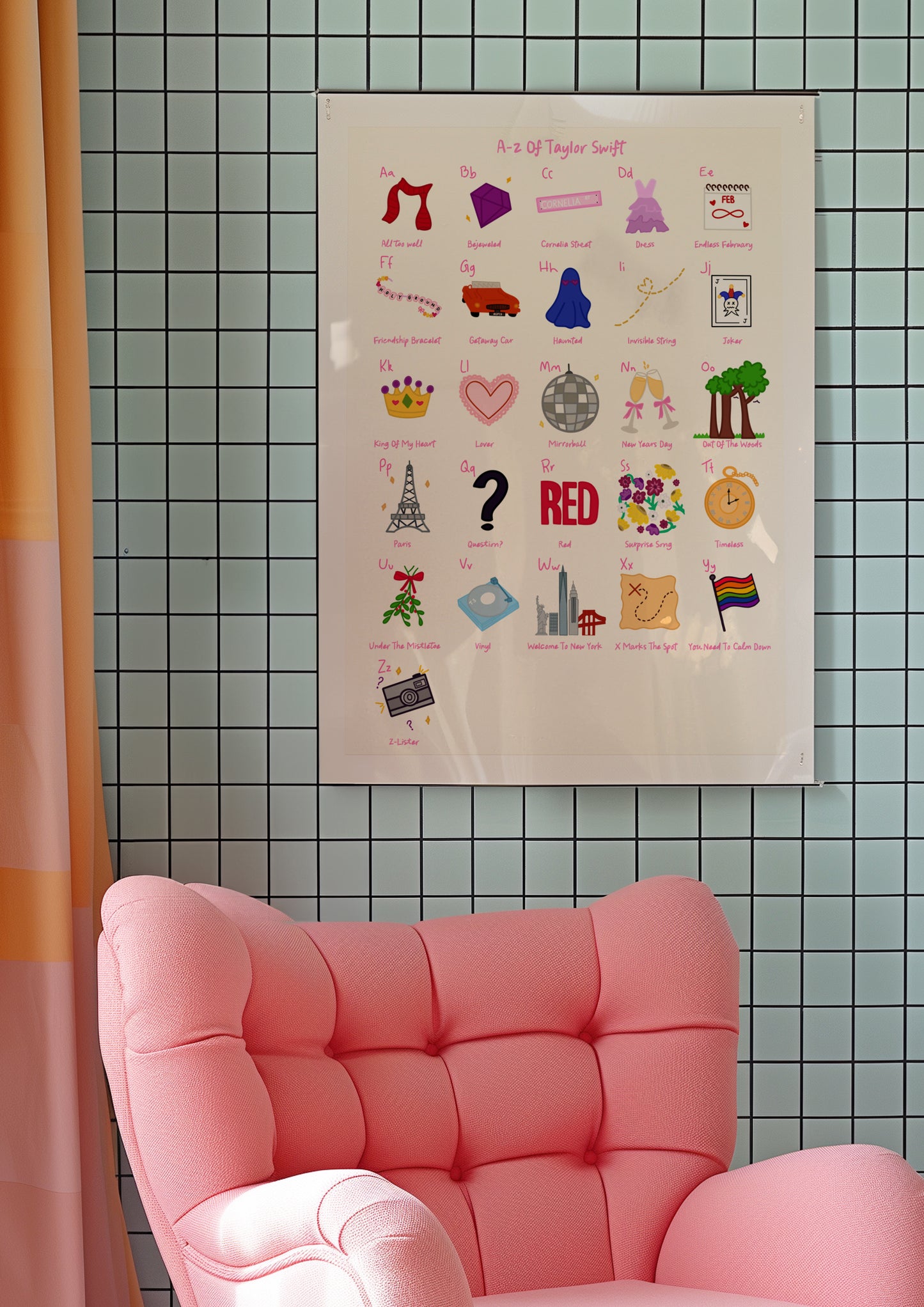 A-Z Swiftie print