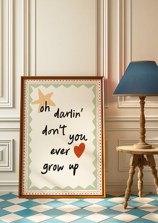 Taylor Swift inspired - Never Grow Up - Green