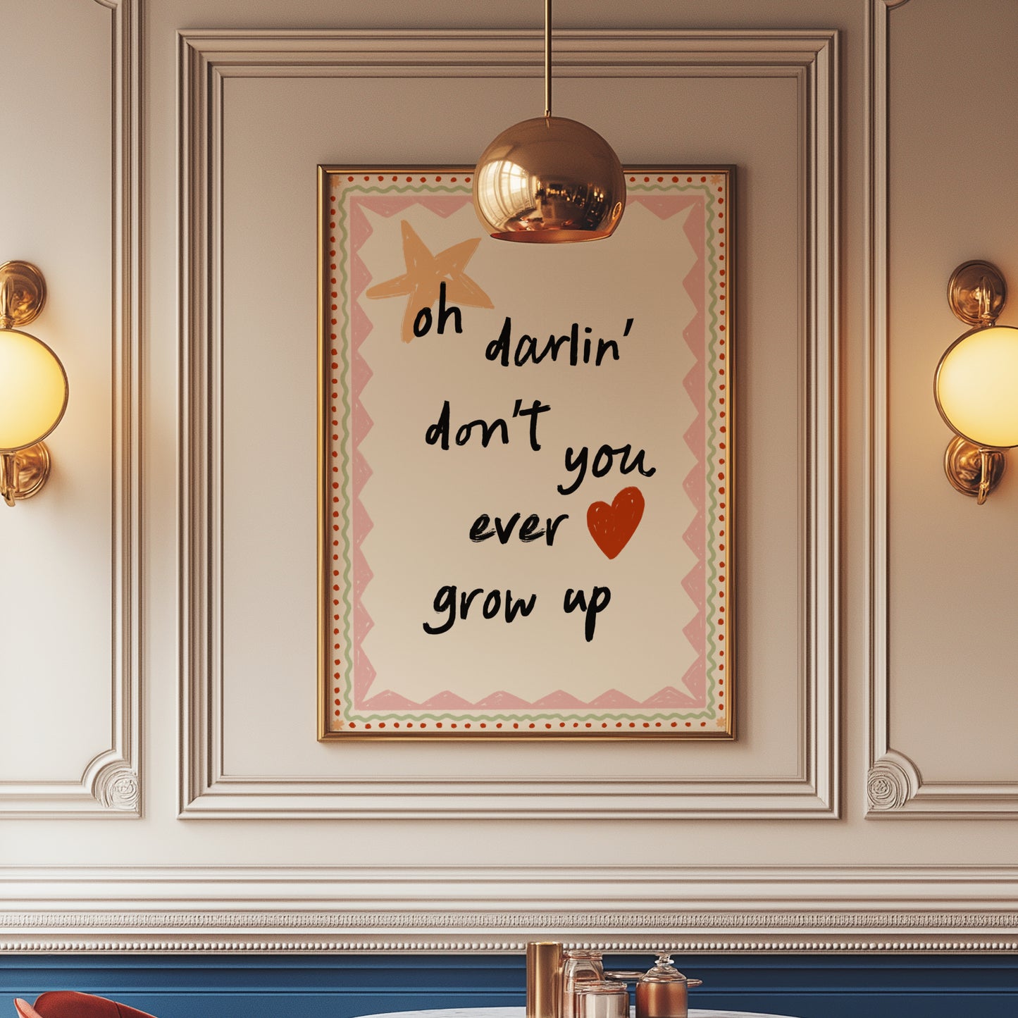 Taylor Swift inspired - Never Grow Up - Pink