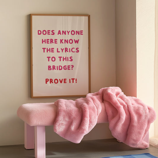 Lyrics to this Bridge Pink