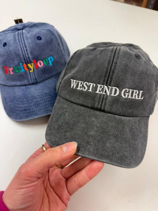 Custom cap - West End Girl - Black - Clothing - Thursday's Child