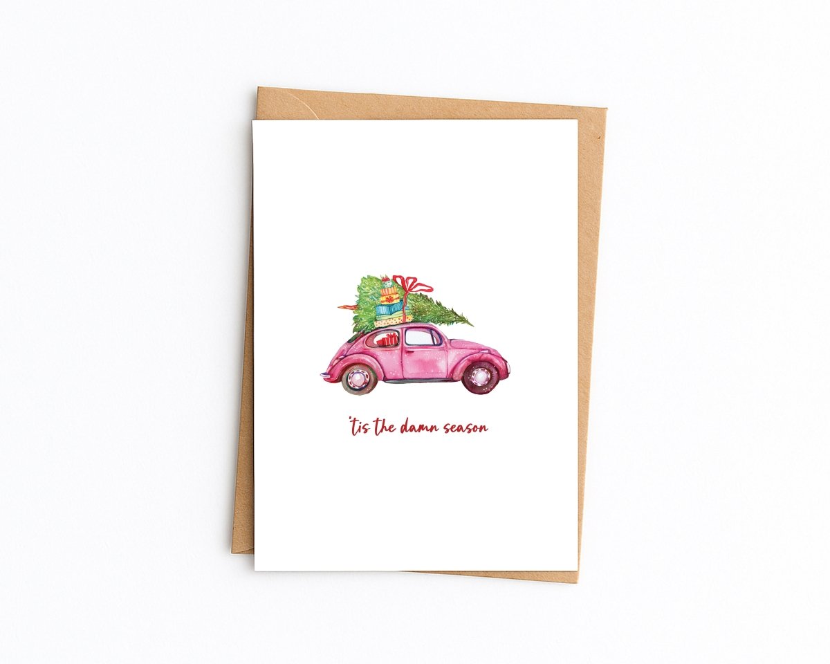 Tis the season Christmas Card - Greetings Card - Thursday's Child