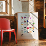 A - Z Swiftie print - A4 - Black - Print - Thursday's Child