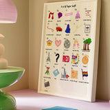 A - Z Swiftie print - A4 - Navy - Print - Thursday's Child