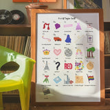 A - Z Swiftie print - A4 - Navy - Print - Thursday's Child