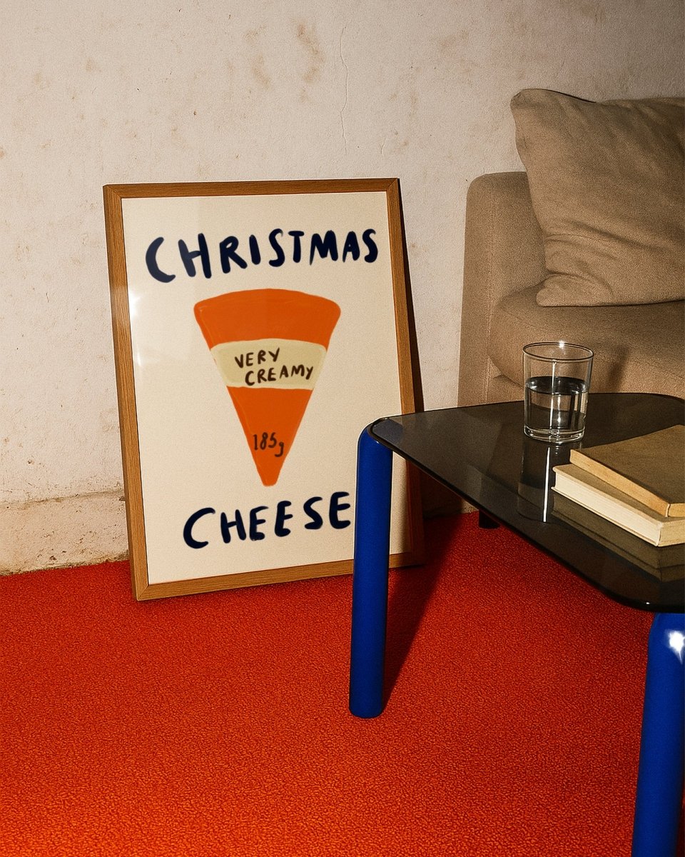 Christmas cheese - A5 - Print - Thursday's Child