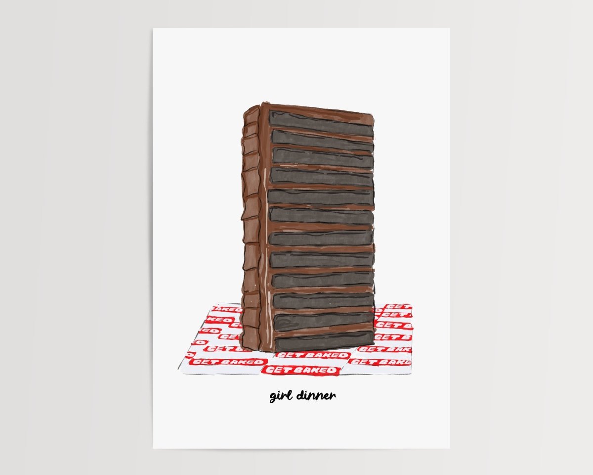 Girl dinner - Get Baked - Digital Download - Print - Thursday's Child