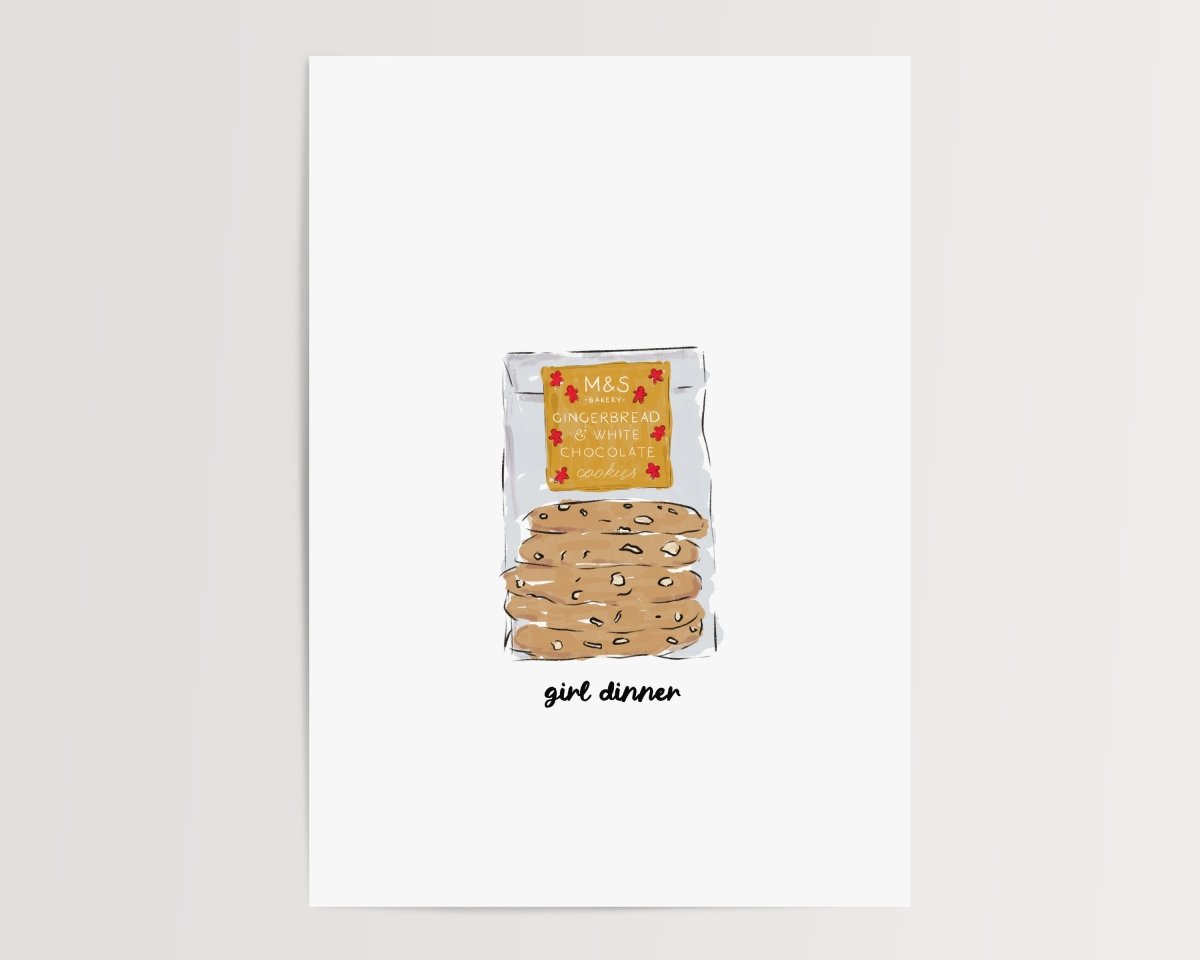 Girl dinner - Gingerbread cookies - Digital Download - Print - Thursday's Child