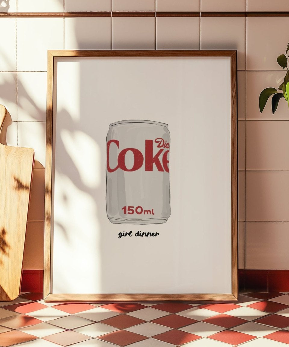 Girl dinner - Coke - Digital Download - Print - Thursday's Child