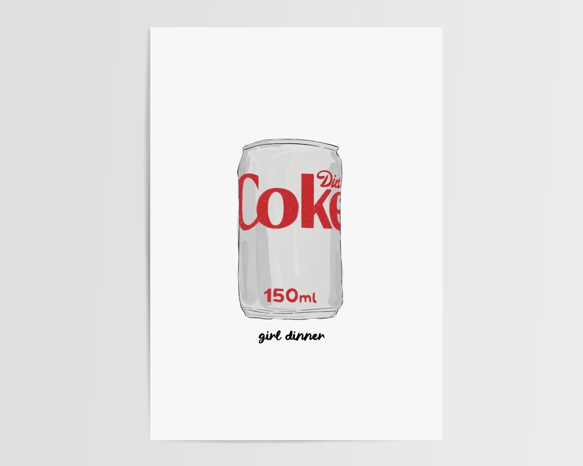 Girl dinner - Coke - Digital Download - Print - Thursday's Child