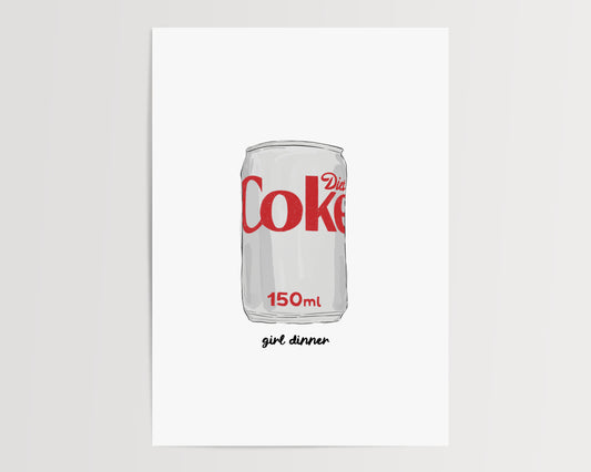 Girl dinner - Coke