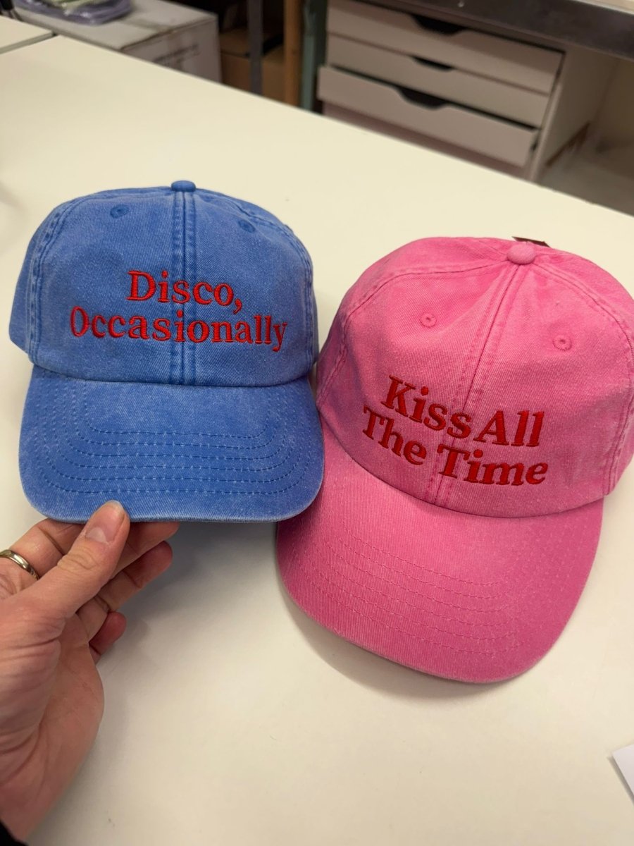 Harry Styles inspired cap - Kiss All The Time - Pink - Clothing - Thursday's Child