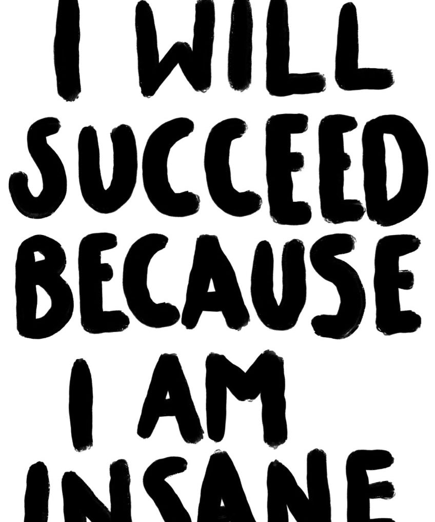 I am Insane - A5 - Black - Print - Thursday's Child