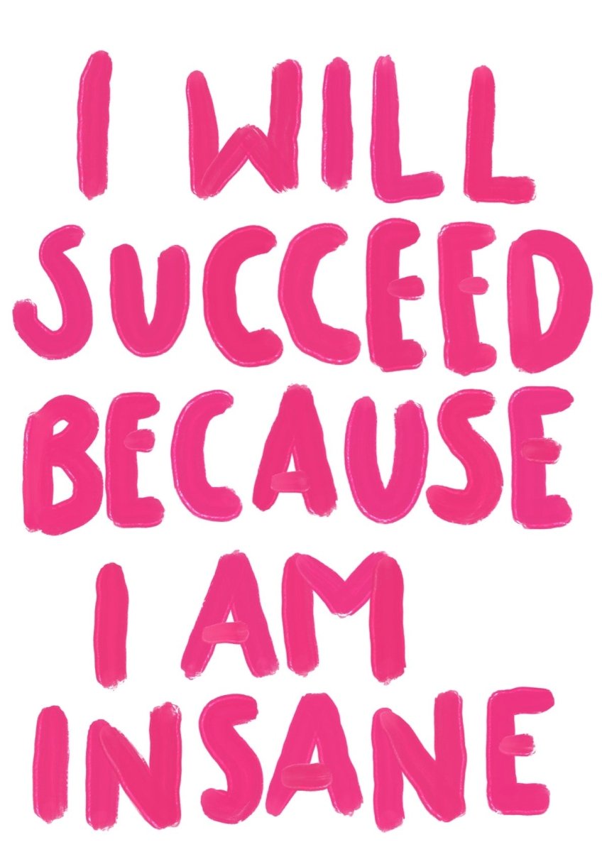 I am Insane - A5 - Pink - Print - Thursday's Child