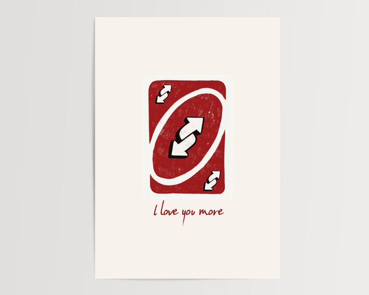 Uno - I love you more - Digital Download - Print - Thursday's Child