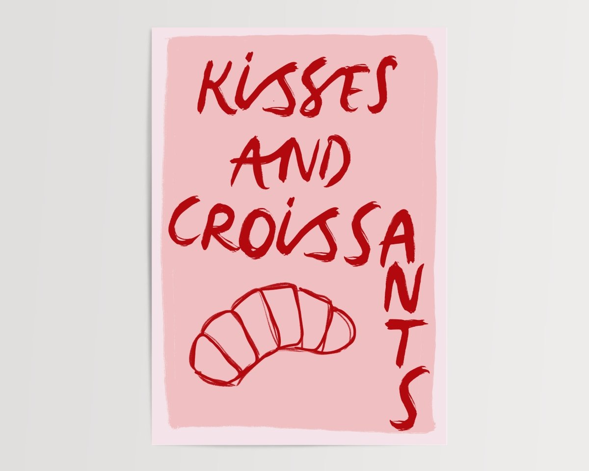 Kisses and croissants - Digital Download - Print - Thursday's Child