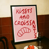 Kisses and croissants - Digital Download - Print - Thursday's Child