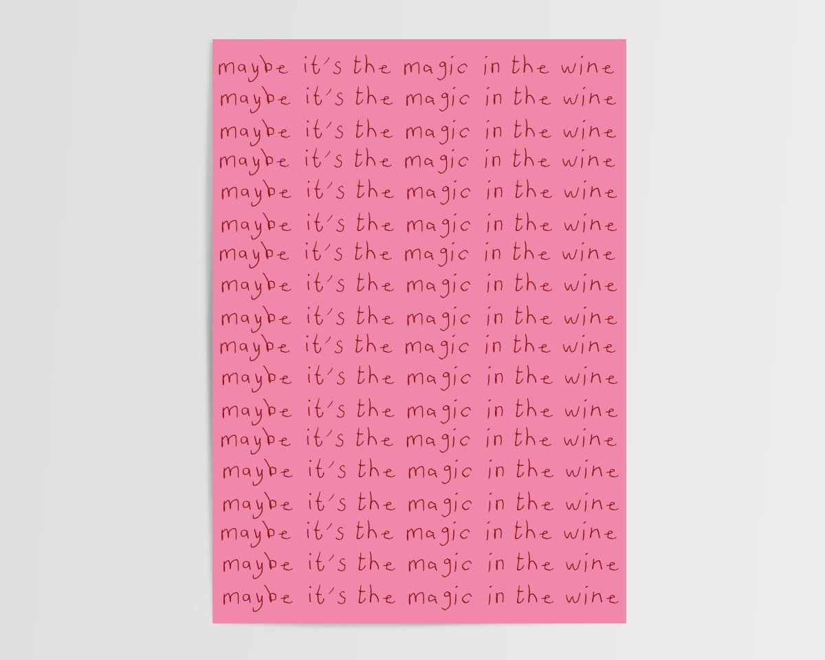 Magic in the wine - A5 - Print - Thursday's Child