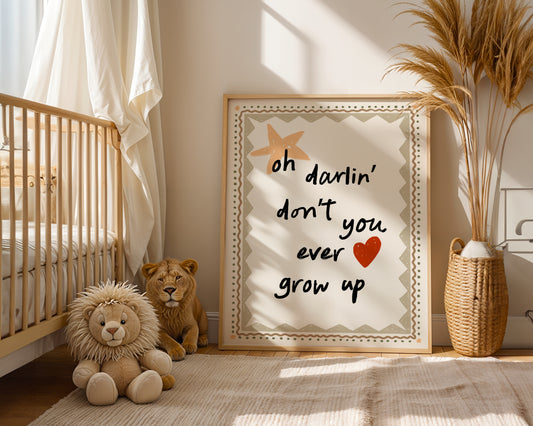 Taylor Swift inspired - Never Grow Up - Neutral