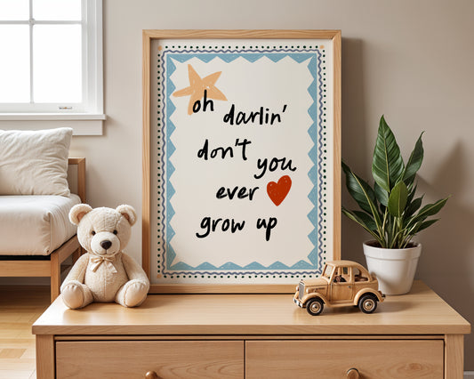 Taylor Swift inspired - Never Grow Up - Blue