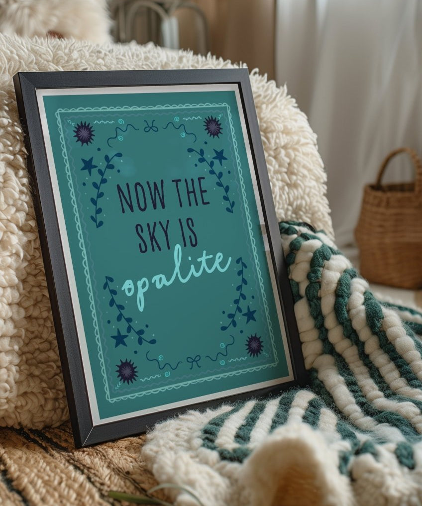 Opalite - blue - Digital Download - Print - Thursday's Child