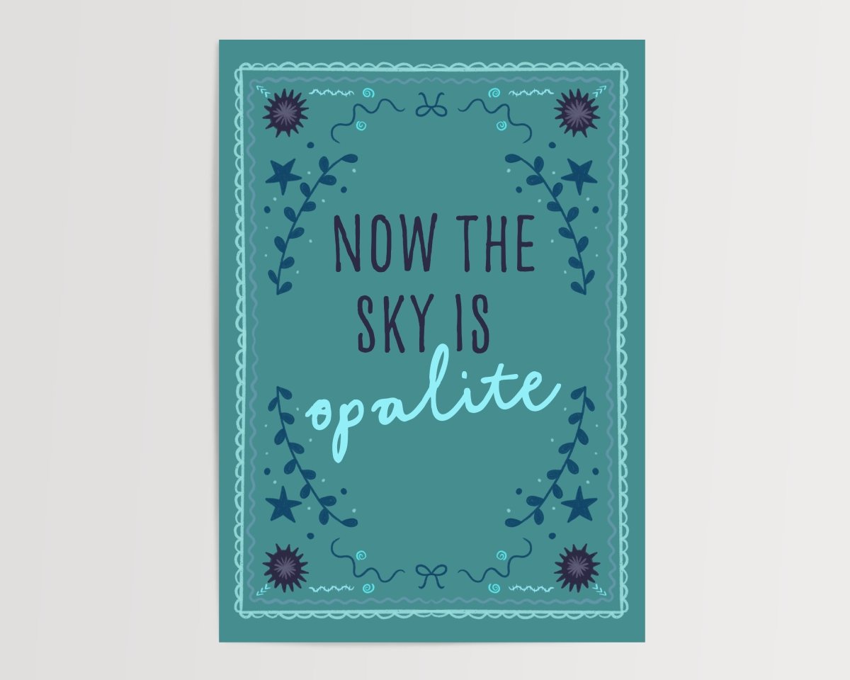 Opalite - blue - Digital Download - Print - Thursday's Child