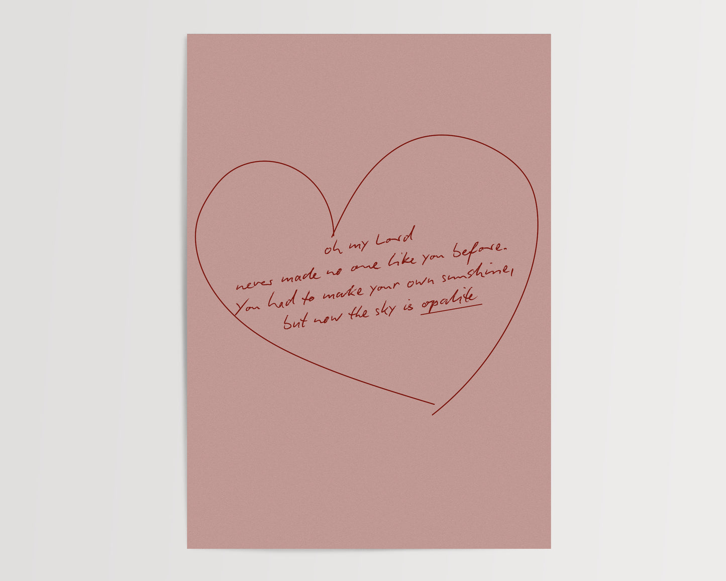 Taylor Swift inspired - Opalite pink