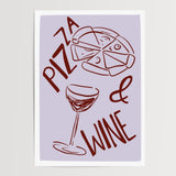 Pizza and wine - Digital Download - Print - Thursday's Child