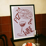 Pizza and wine - Digital Download - Print - Thursday's Child