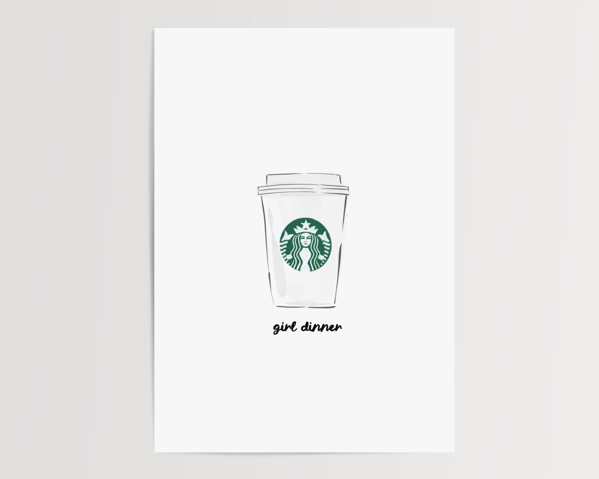 Girl dinner - Starbs - Digital Download - Print - Thursday's Child