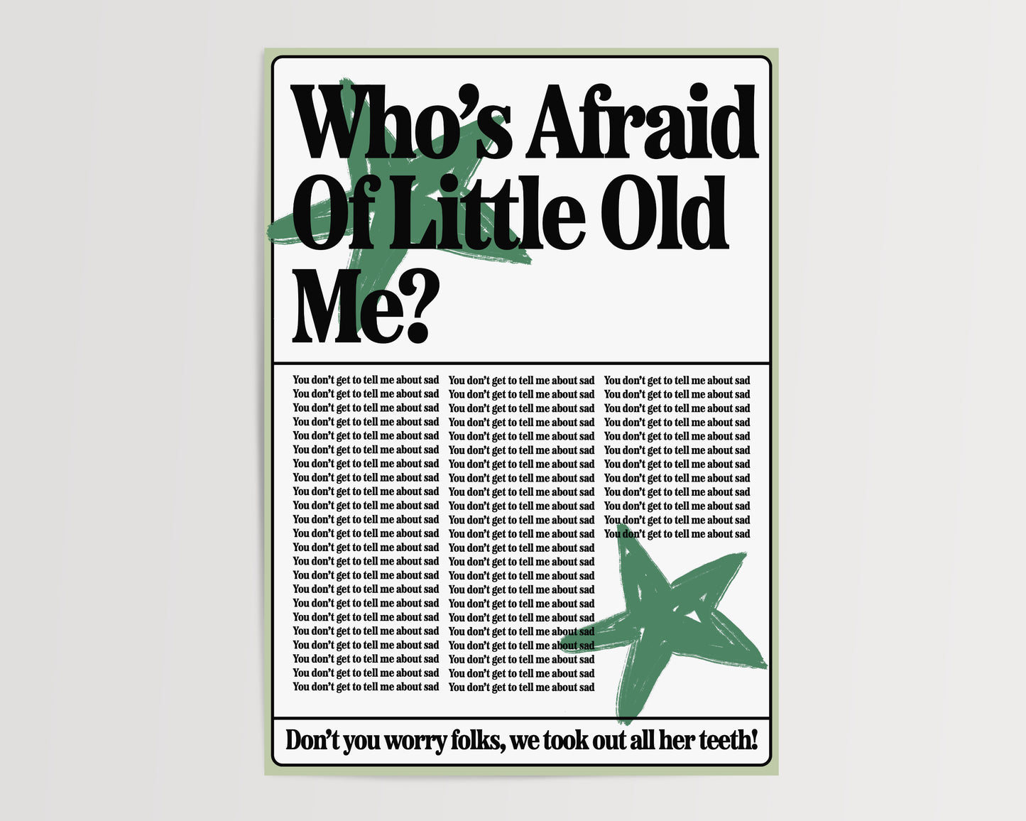 Who's afraid?