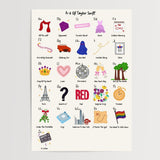 A - Z Swiftie print - A4 - Black - Print - Thursday's Child