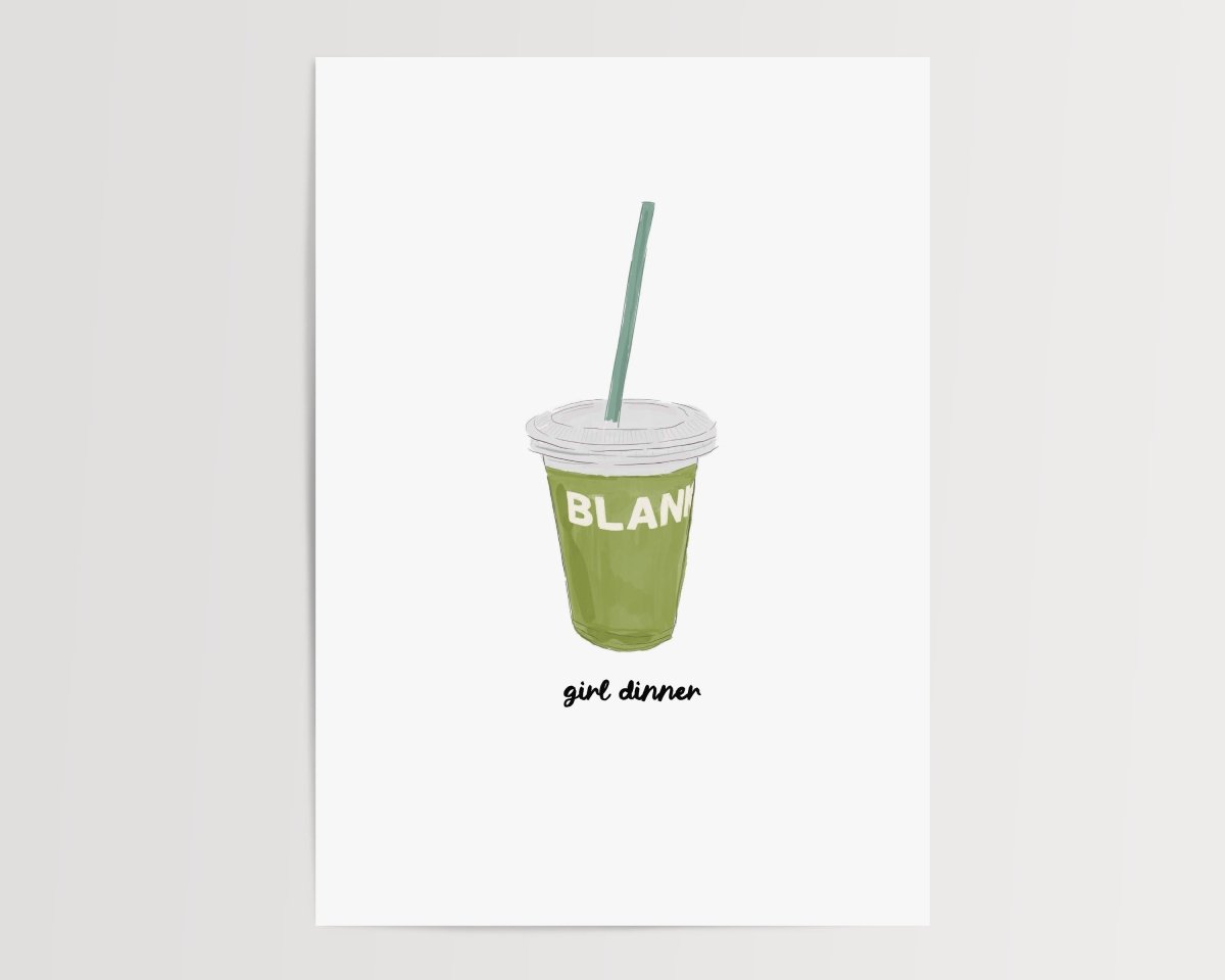 Girl dinner - Blank st - Digital Download - Print - Thursday's Child
