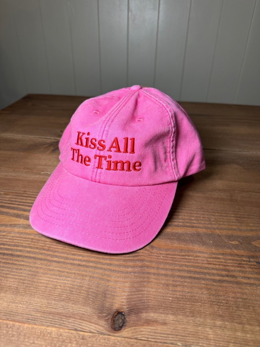 Harry Styles inspired cap - Kiss All The Time - Pink - Clothing - Thursday's Child