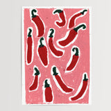 Chilli Oil Pastel Print