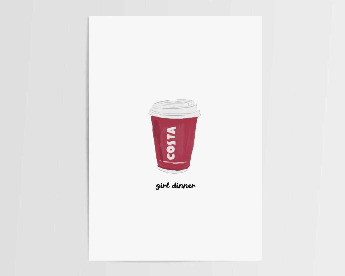 Girl dinner - Costa - Digital Download - Print - Thursday's Child