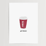 Girl dinner - Costa - Digital Download - Print - Thursday's Child