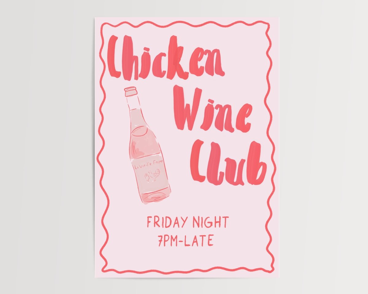 Chicken Wine - Digital Download - Print - Thursday's Child