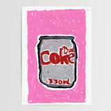 Diet Coke Oil Pastel Print - A5 - Print - Thursday's Child