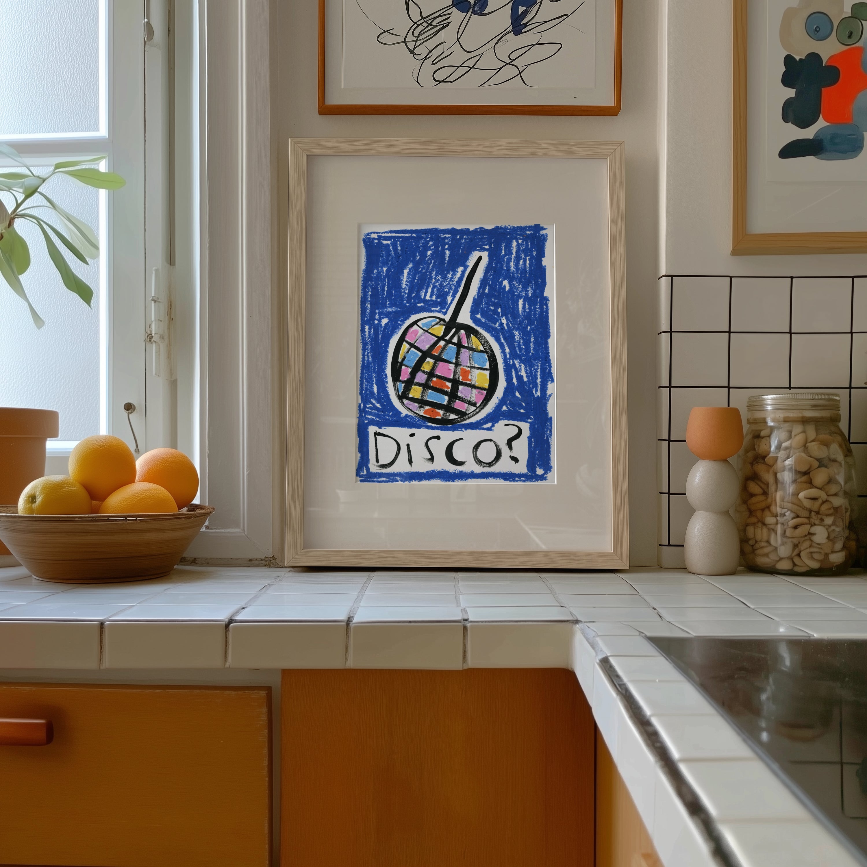 Disco Oil Pastel Print - A5 - Print - Thursday's Child