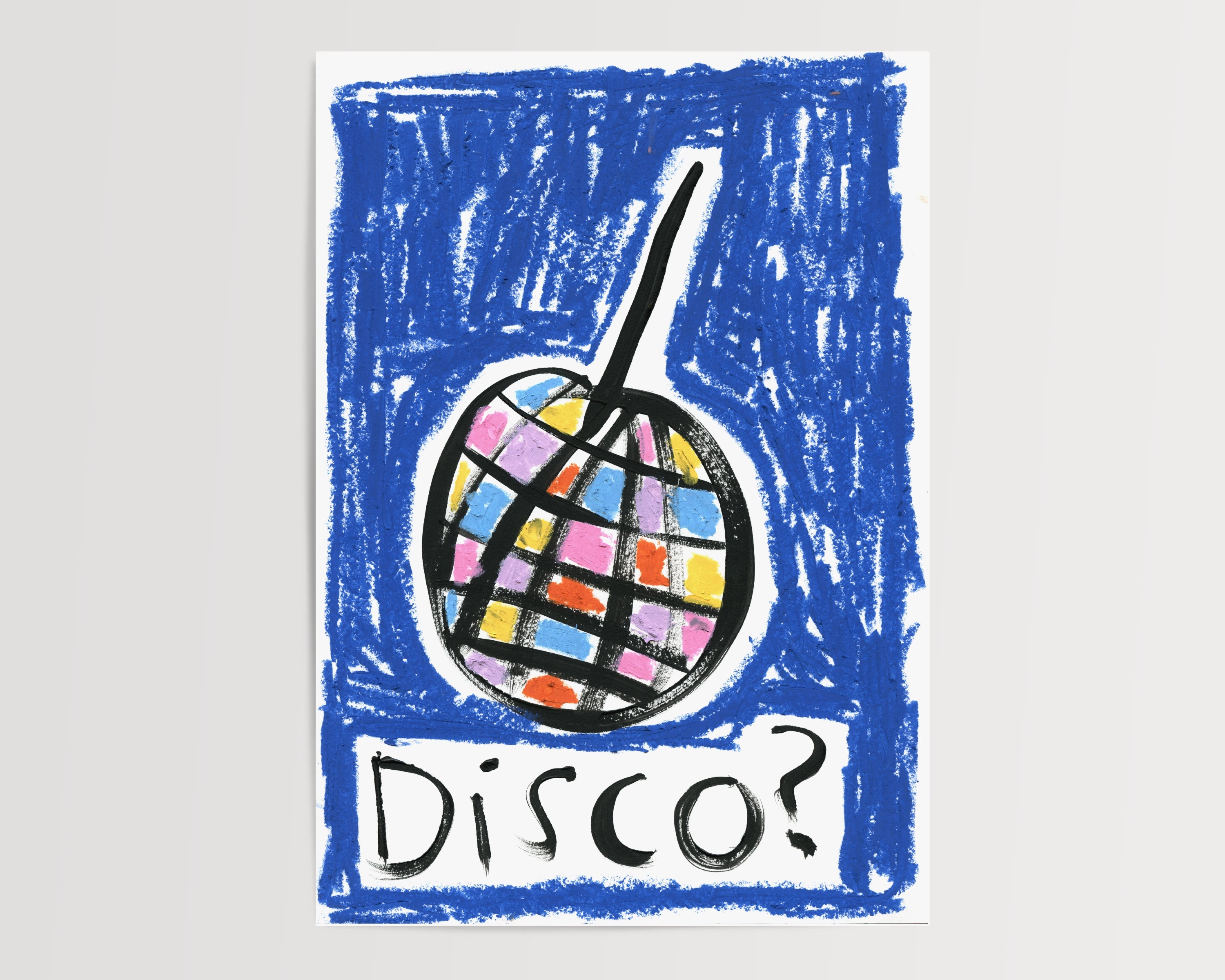 Disco Oil Pastel Print - A5 - Print - Thursday's Child
