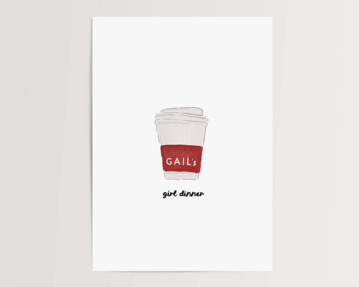 Girl dinner - Gails - Digital Download - Print - Thursday's Child