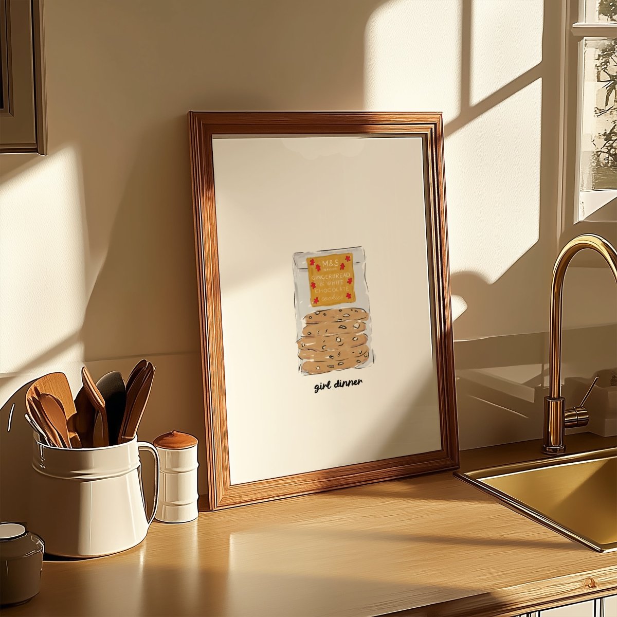 Girl dinner - Gingerbread cookies - Digital Download - Print - Thursday's Child