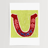 Horseshoe Oil Pastel Print - A5 - Print - Thursday's Child