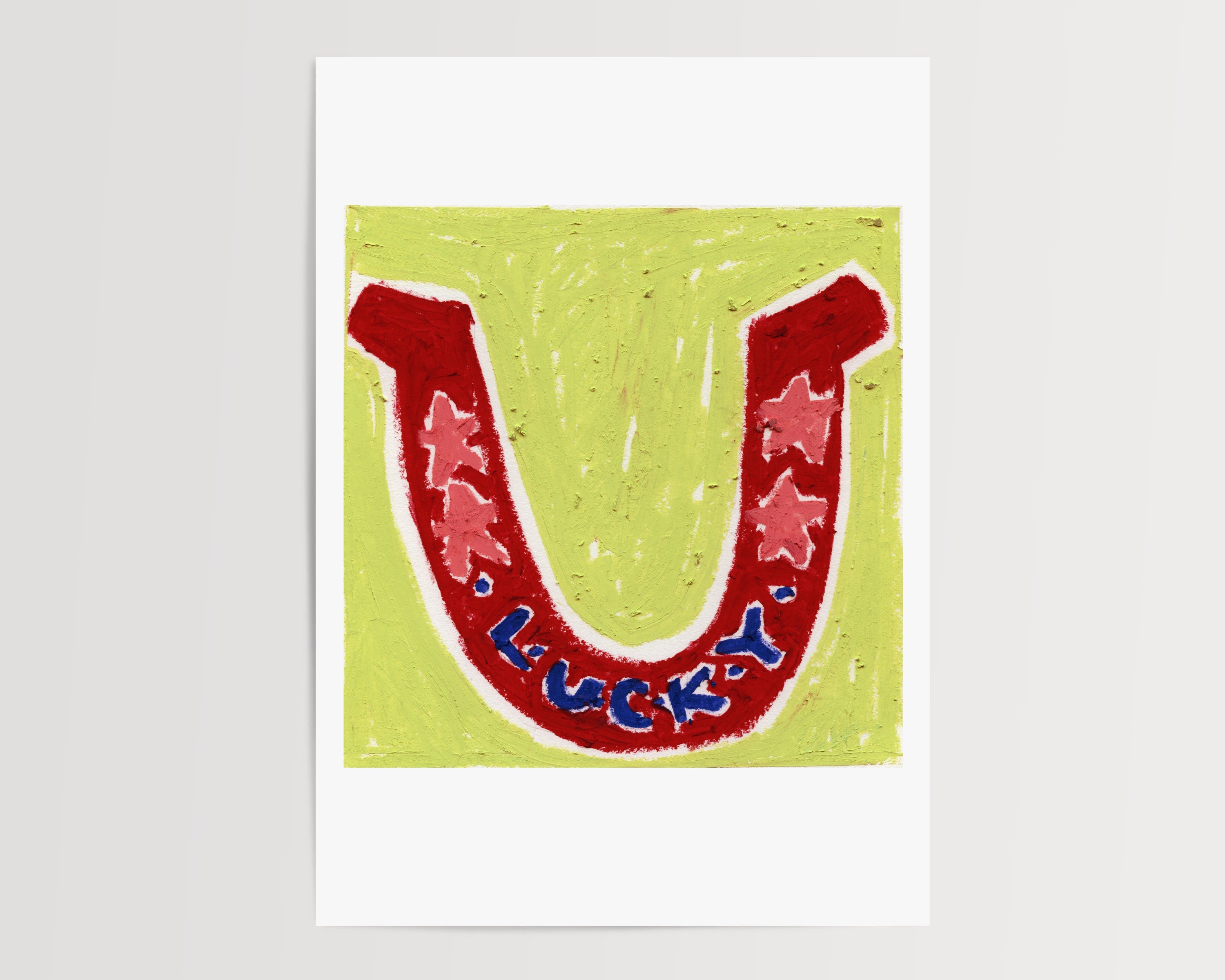 Horseshoe Oil Pastel Print - A5 - Print - Thursday's Child