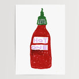 Hot Sauce Oil Pastel Print - A5 - Print - Thursday's Child