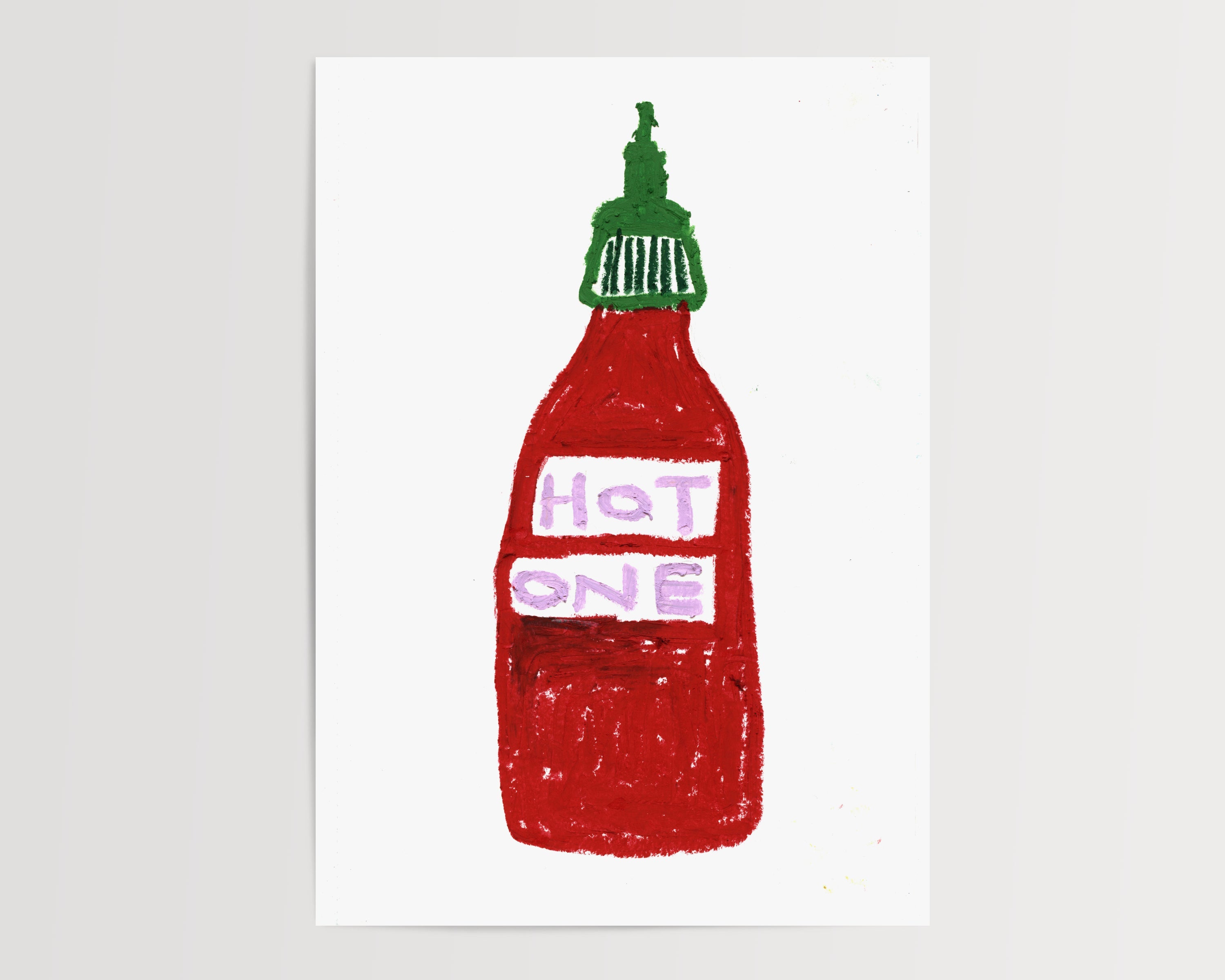 Hot Sauce Oil Pastel Print - A5 - Print - Thursday's Child