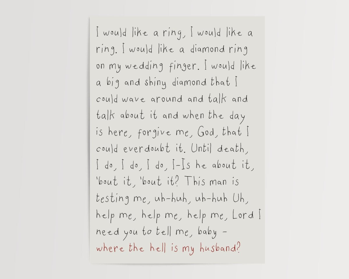 Husband - A5 - Print - Thursday's Child
