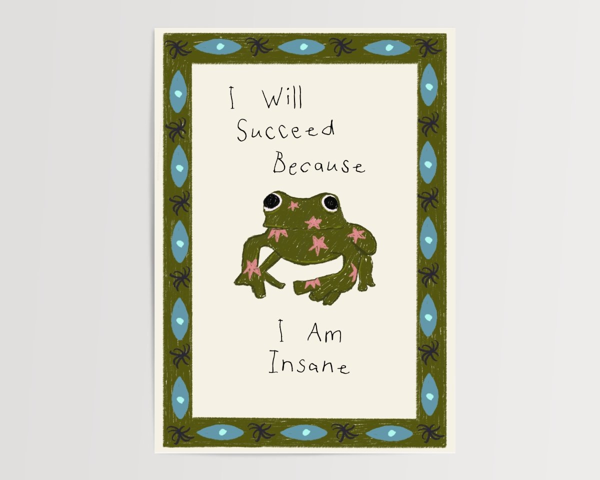 Successful frog - Digital Download - Print - Thursday's Child