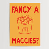 Fancy a Maccies? - Digital Download - Pink - Print - Thursday's Child